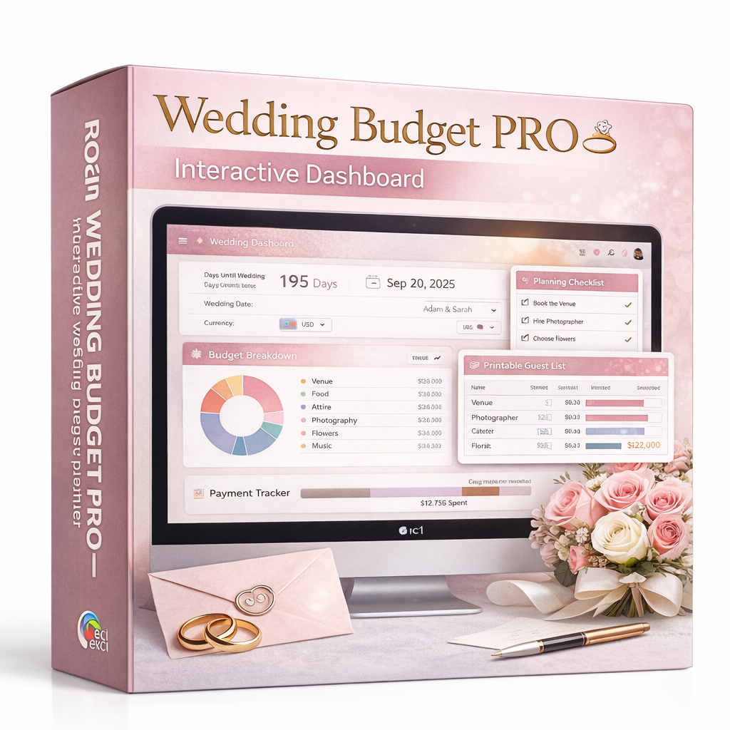 Wedding Budget PRO - Plan your perfect wedding without the financial stress - Free!
