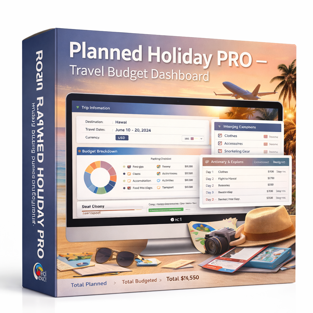 Holiday Planner PRO - Plan your dream trip and stay on budget