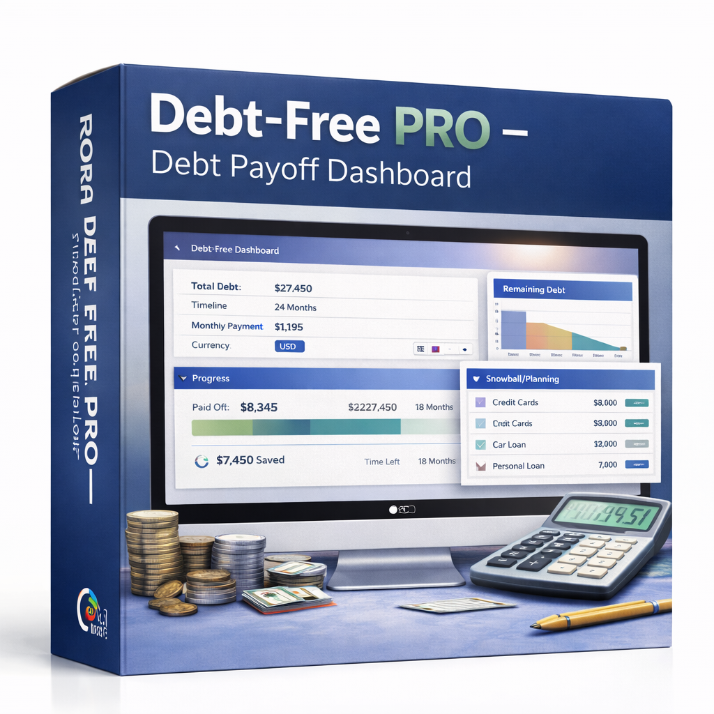 Debt Freedom PRO – Debt Payoff Planning Dashboard